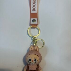 Cute Labubu Keychain tan color
